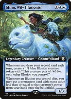 Matte Finish Forgotten Realms Commander Minn, Wily Illusionist ( #285 )