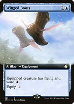 Matte Finish Forgotten Realms Commander Winged Boots ( #289 )
