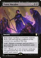 Matte Finish Forgotten Realms Commander Danse Macabre ( #291 )