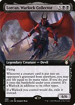 Matte Finish Forgotten Realms Commander Lorcan, Warlock Collector ( #296 )