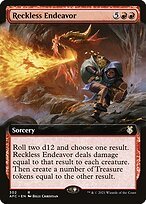 Matte Finish Forgotten Realms Commander Reckless Endeavor ( #302 )