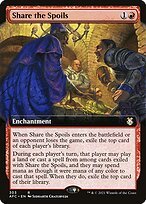 Matte Finish Forgotten Realms Commander Share the Spoils ( #303 )