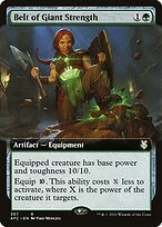 Matte Finish Forgotten Realms Commander Belt of Giant Strength ( #307 )