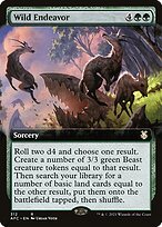 Matte Finish Forgotten Realms Commander Wild Endeavor ( #312 )
