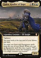 Matte Finish Forgotten Realms Commander Galea, Kindler of Hope ( #317 )