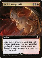 Matte Finish Forgotten Realms Commander Hurl Through Hell ( #318 )