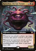 Matte Finish Forgotten Realms Commander Karazikar, the Eye Tyrant ( #319 )