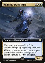 Matte Finish Forgotten Realms Commander Midnight Pathlighter ( #322 )