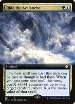Matte Finish Forgotten Realms Commander Ride the Avalanche ( #325 )