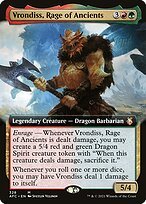 Matte Finish Forgotten Realms Commander Vrondiss, Rage of Ancients ( #328 )