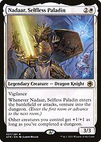 Matte Finish Adventures in the Forgotten Realms Nadaar, Selfless Paladin ( #27 )