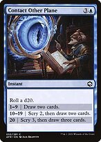 Matte Finish Adventures in the Forgotten Realms Contact Other Plane ( #52 )