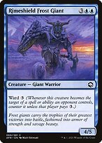 Matte Finish Adventures in the Forgotten Realms Rimeshield Frost Giant ( #69 )