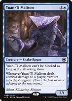 Matte Finish Adventures in the Forgotten Realms Yuan-Ti Malison ( #86 )