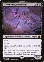 Matte Finish Adventures in the Forgotten Realms Ebondeath, Dracolich ( #100 )
