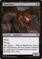 Matte Finish Adventures in the Forgotten Realms Manticore ( #113 )