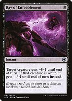 Matte Finish Adventures in the Forgotten Realms Ray of Enfeeblement ( #116 )