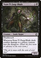 Matte Finish Adventures in the Forgotten Realms Yuan-Ti Fang-Blade ( #128 )
