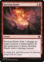 Matte Finish Adventures in the Forgotten Realms Burning Hands ( #135 )