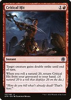 Matte Finish Adventures in the Forgotten Realms Critical Hit ( #137 )