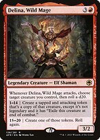 Matte Finish Adventures in the Forgotten Realms Delina, Wild Mage ( #138 )