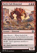 Matte Finish Adventures in the Forgotten Realms Earth-Cult Elemental ( #141 )