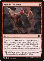 Matte Finish Adventures in the Forgotten Realms Kick in the Door ( #153 )