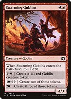 Matte Finish Adventures in the Forgotten Realms Swarming Goblins ( #162 )