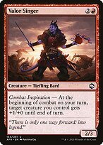 Matte Finish Adventures in the Forgotten Realms Valor Singer ( #165 )