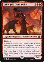 Matte Finish Adventures in the Forgotten Realms Zalto, Fire Giant Duke ( #171 )