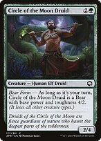 Matte Finish Adventures in the Forgotten Realms Circle of the Moon Druid ( #177 )