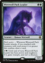 Matte Finish Adventures in the Forgotten Realms Werewolf Pack Leader ( #211 )
