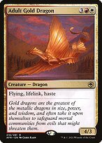 Matte Finish Adventures in the Forgotten Realms Adult Gold Dragon ( #216 )