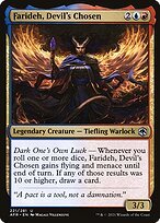 Matte Finish Adventures in the Forgotten Realms Farideh, Devil's Chosen ( #221 )
