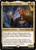 Matte Finish Adventures in the Forgotten Realms Minsc, Beloved Ranger ( #227 )