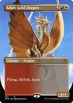 Matte Finish Adventures in the Forgotten Realms Adult Gold Dragon ( #297 )