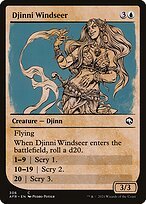Matte Finish Adventures in the Forgotten Realms Djinni Windseer ( #306 )