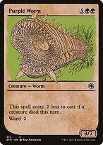 Matte Finish Adventures in the Forgotten Realms Purple Worm ( #332 )