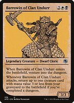 Matte Finish Adventures in the Forgotten Realms Barrowin of Clan Undurr ( #336 )