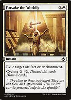 Glossy Finish Amonkhet Forsake the Worldly ( #13 )