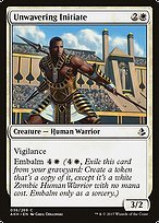 Glossy Finish Amonkhet Unwavering Initiate ( #36 )