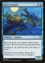 Glossy Finish Amonkhet River Serpent ( #66 )
