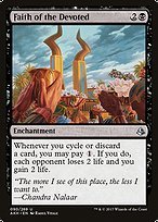 Glossy Finish Amonkhet Faith of the Devoted ( #90 )