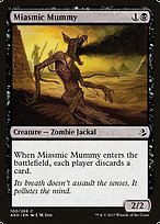 Glossy Finish Amonkhet Miasmic Mummy ( #100 )