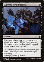 Glossy Finish Amonkhet Supernatural Stamina ( #111 )