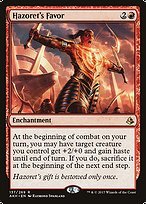 Glossy Finish Amonkhet Hazoret's Favor ( #137 )