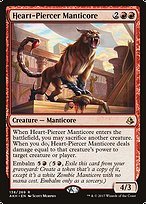 Glossy Finish Amonkhet Heart-Piercer Manticore ( #138 )