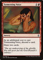 Glossy Finish Amonkhet Tormenting Voice ( #151 )