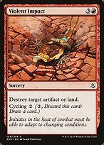 Glossy Finish Amonkhet Violent Impact ( #154 )