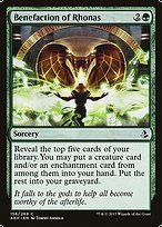 Glossy Finish Amonkhet Benefaction of Rhonas ( #156 )